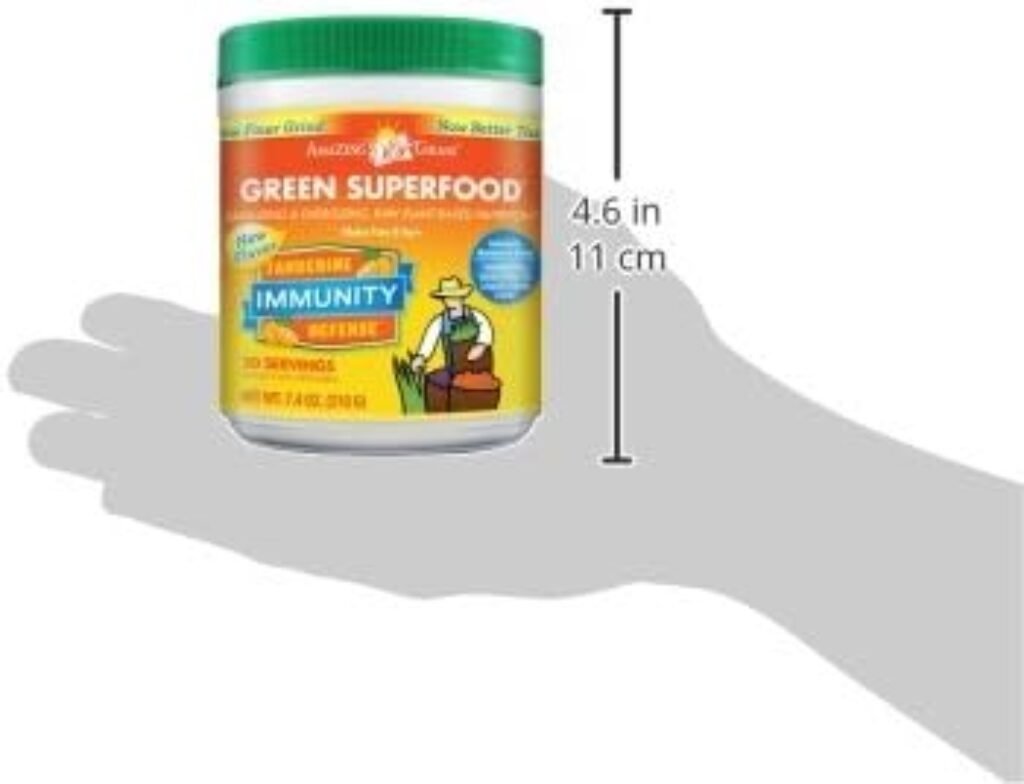 Amazing Grass Greens Blend Superfood for Immune Support: Super Greens Powder Smoothie Mix with Vitamin C, Cordyceps, Beet Root Powder  Reishi Mushrooms, Tangerine, 30 Servings : Health  Household