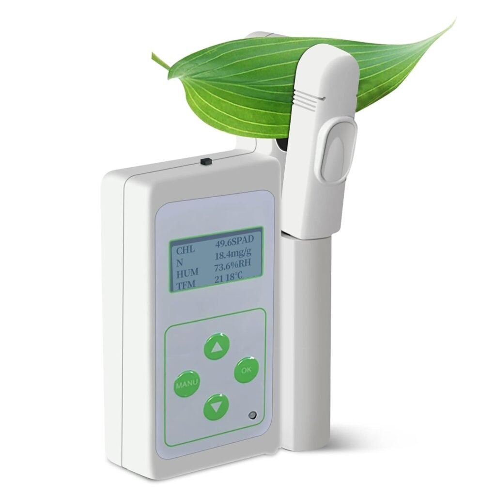 Chlorophyll Tester - Portable Plant Chlorophyll Analyzer Meter GYJ-A Accurate SPAD Measurement, Leaf Temperature Monitoring for Farmers, Gardeners, Scientists, And Eco-Friendly Plant Enthusiasts