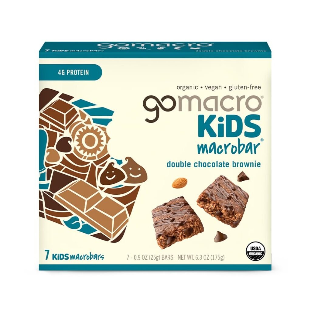 GoMacro Kids MacroBar Organic Vegan Snack Bars - Peanut Butter Cup (0.90 Ounce Bars, 7 Count) (Packaging May Vary)