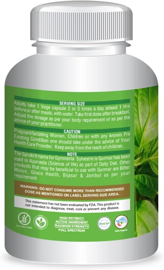 Herbsforever Gurmar – Gymnema Sylvestre – Capluse and Powder (Pack of 2)