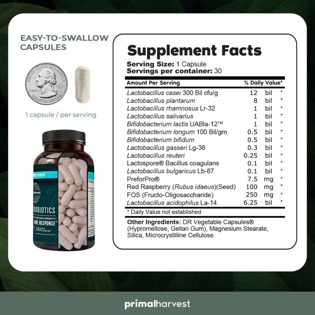 Primal Harvest Greens Powder  Probiotics Supplements for Men, Bundle