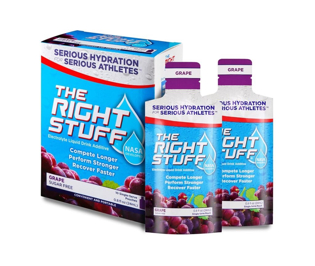 The Right Stuff Electrolyte Drink additive Std - Retail 10-Pouch Box - Grape