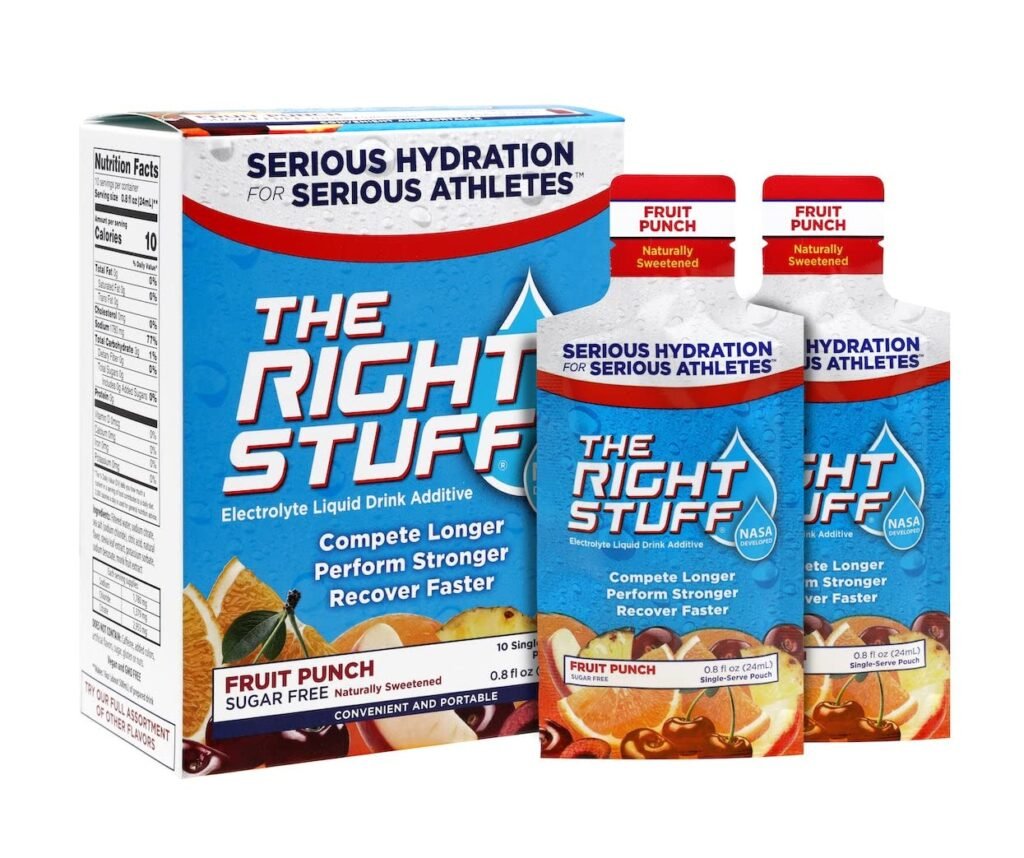 The Right Stuff Electrolyte Drink additive Std - Retail 10-Pouch Box - Grape