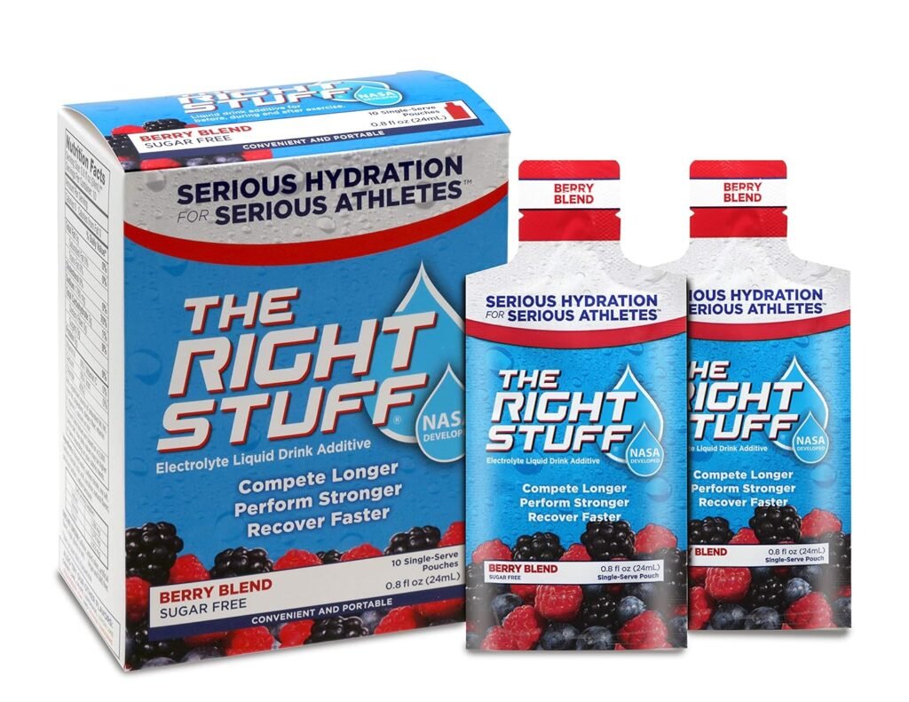 The Right Stuff Electrolyte Drink additive Std - Retail 10-Pouch Box - Grape